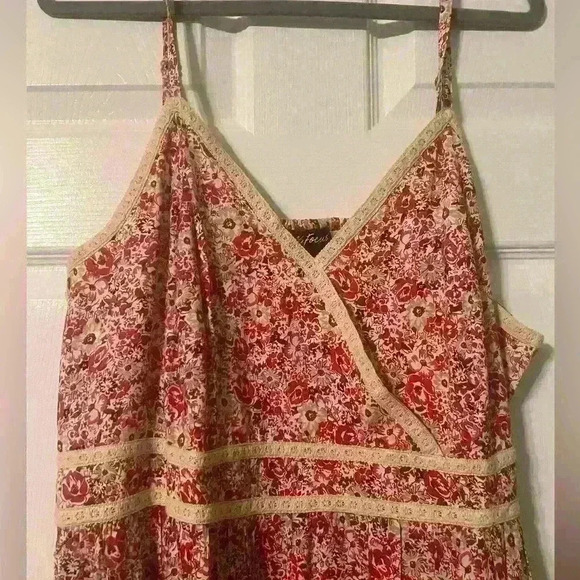 Soft Focus Women's Plus Size Floral Print Maxi Dress 26W - Picture 5 of 5